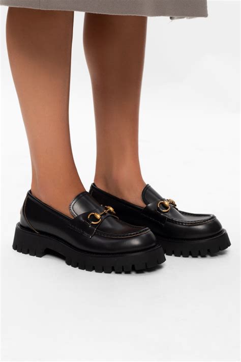 rubber gucci loafers women|gucci platform loafer.